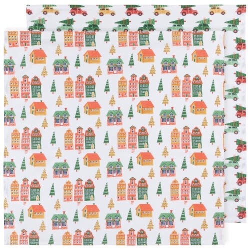 Candy Cane Lane Floursack Dishtowels Set of 2