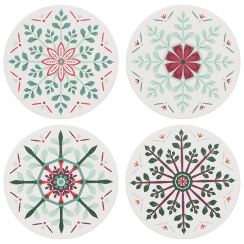 Good Tidings Soak Up Coasters Set of 4
