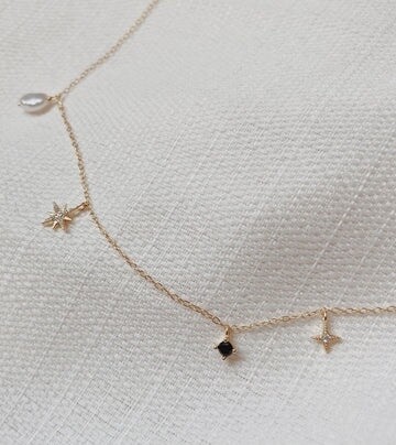 Asymmetrical Charm Necklace