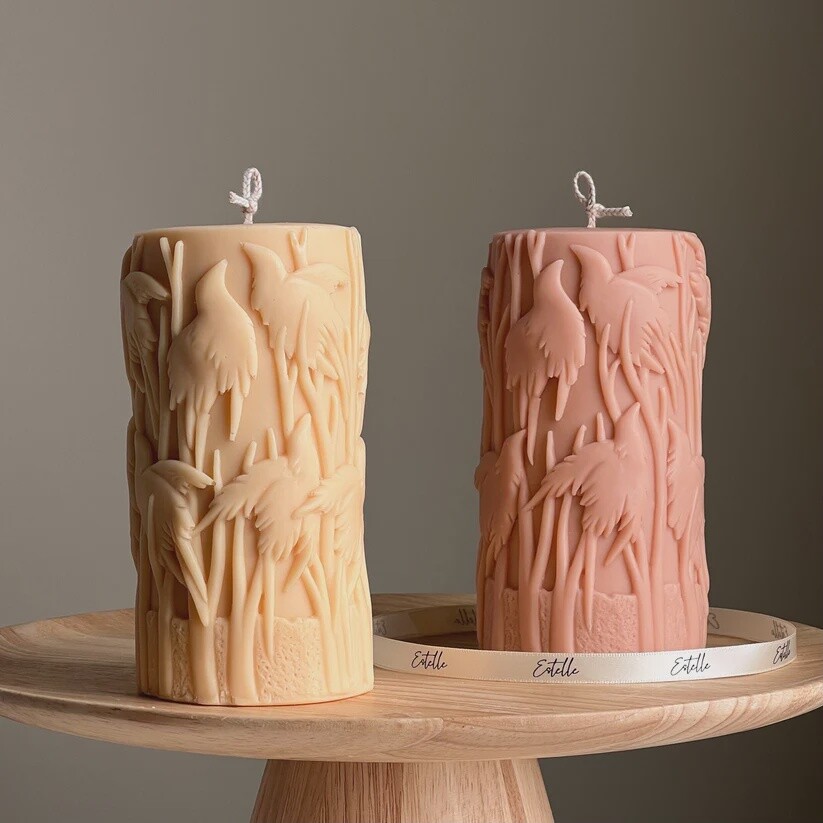 Bird Pillar Candle