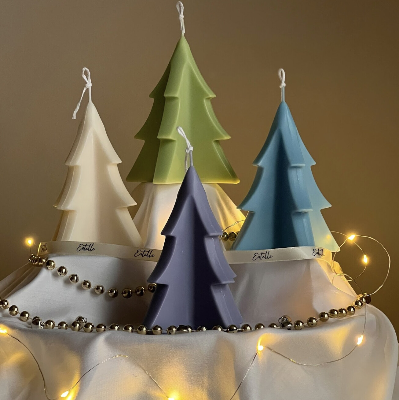 Minimalist Christmas Tree Candle
