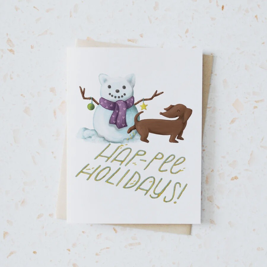 Hap-pee Holiday Card