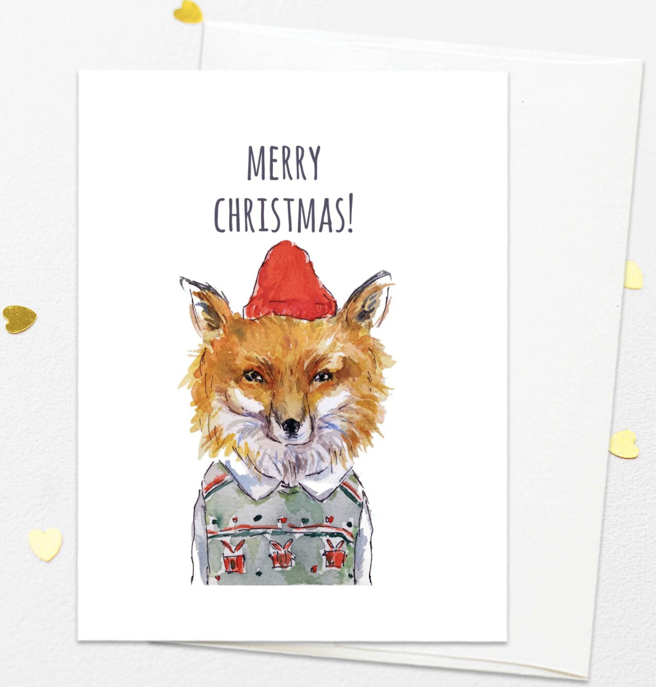 Fox Christmas Card