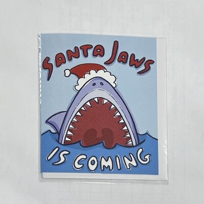 Santa Jaws Card