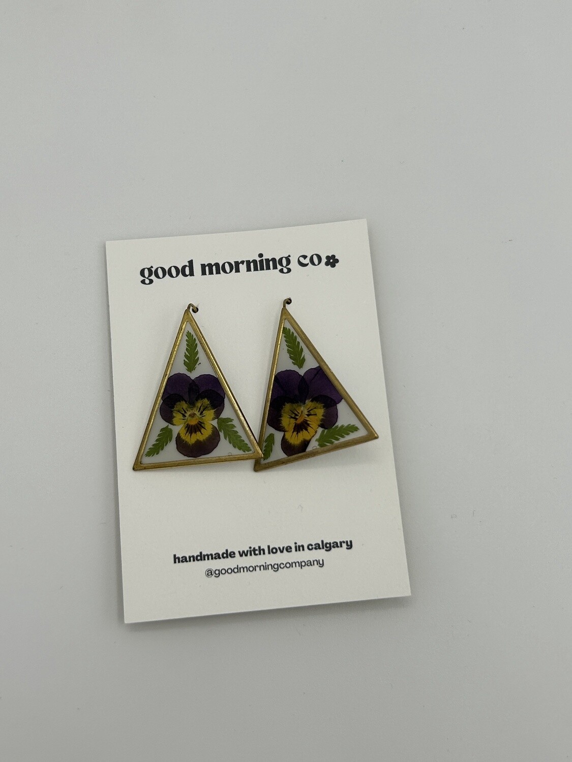 Triangle Garden Dangles - Pretty Pansies