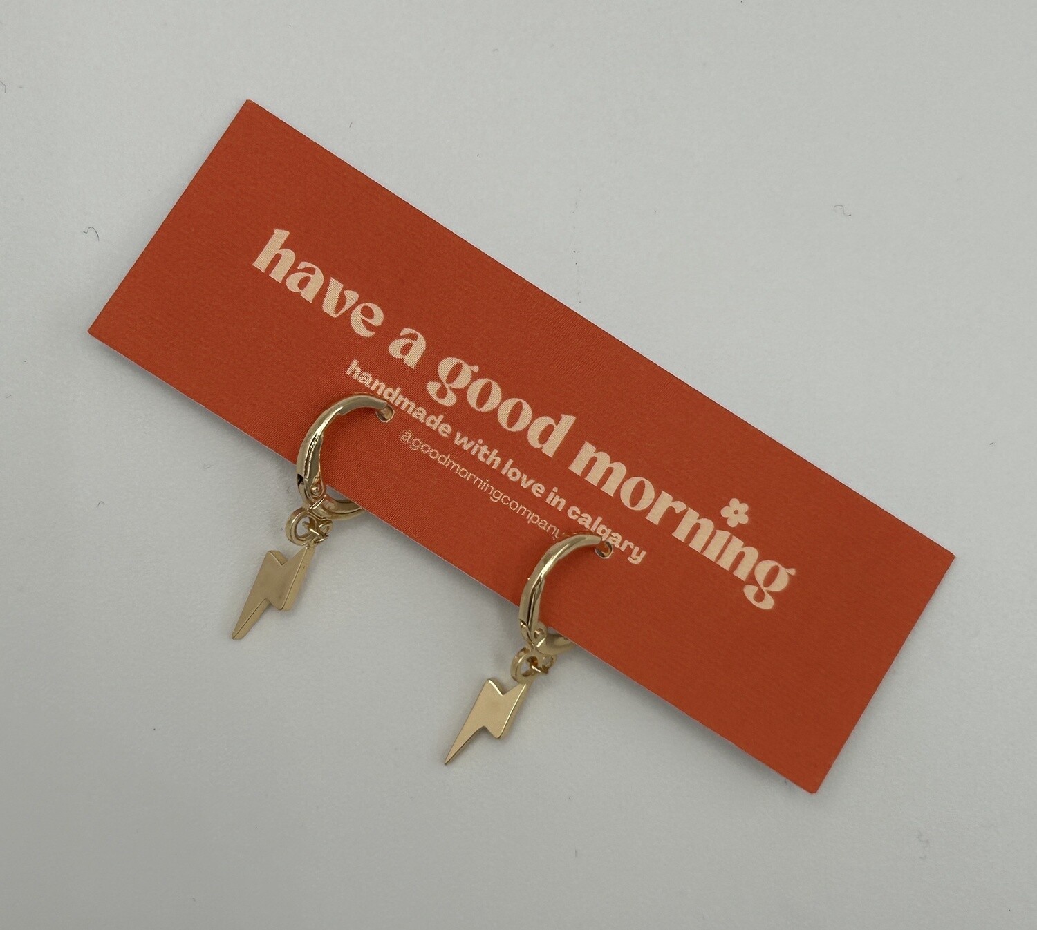 18K Gold Lightening Charms
