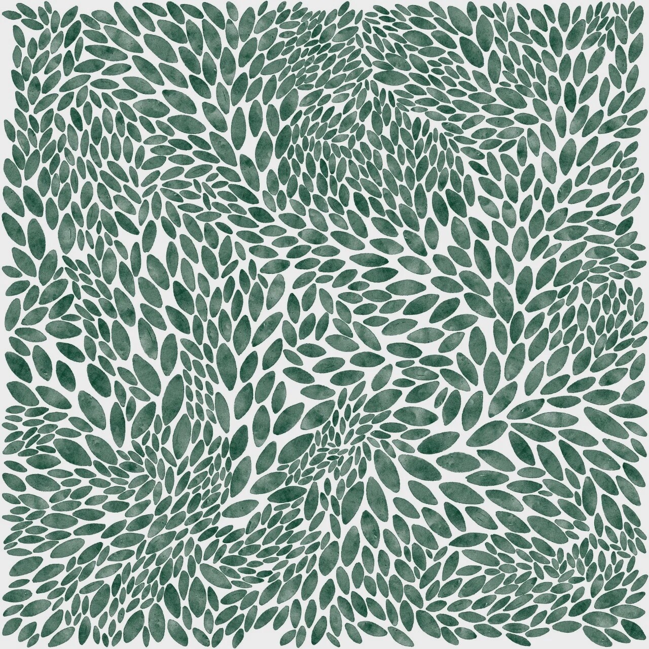 Succulent Leaves Print, Size: Small