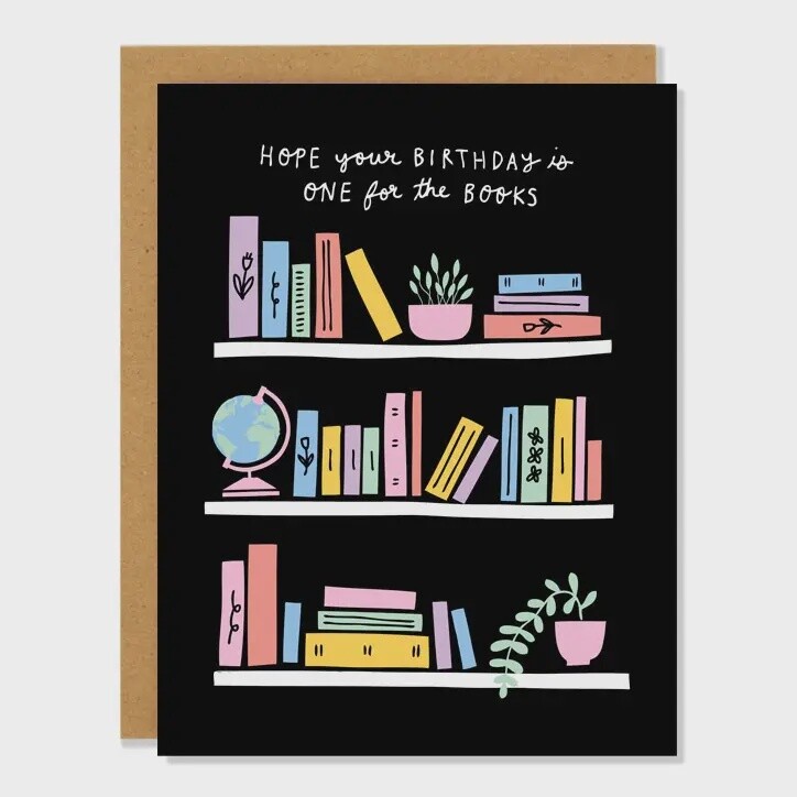 One For the Books Greeting Card