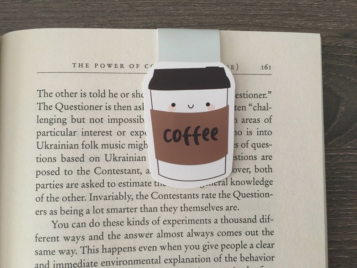 Coffee Magnetic Bookmark