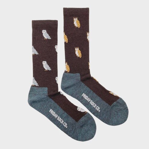 Men&#39;s Owl Merino Wool Socks