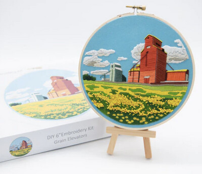 Grain Elevators - DIY Embroidery Kit