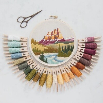 Castle Mountain- DIY Embroidery Kit