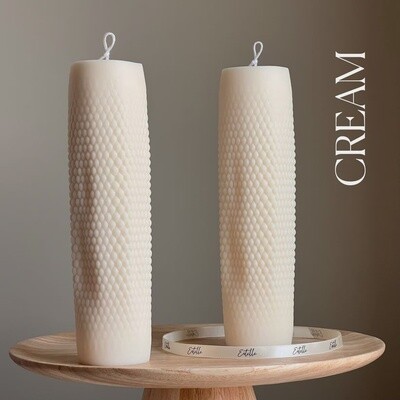 Tall Dotted Pillar Candle