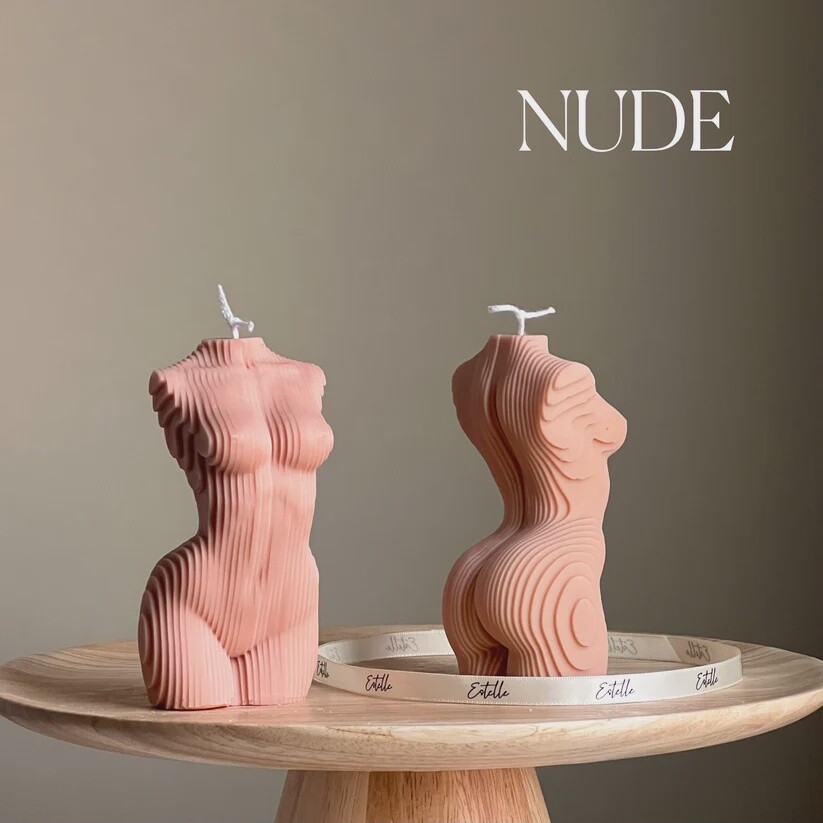 Geometric Woman Body Candle