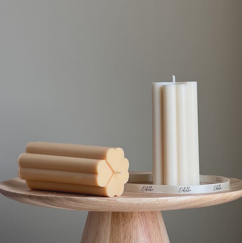 Lucky Leave Pillar Candle