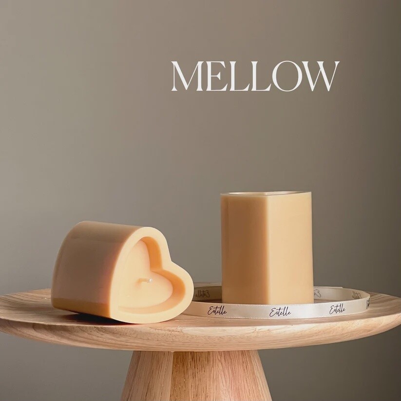 Hearts Pillar Candle