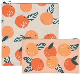 Paradise Oranges Snack Bag Set Of 2