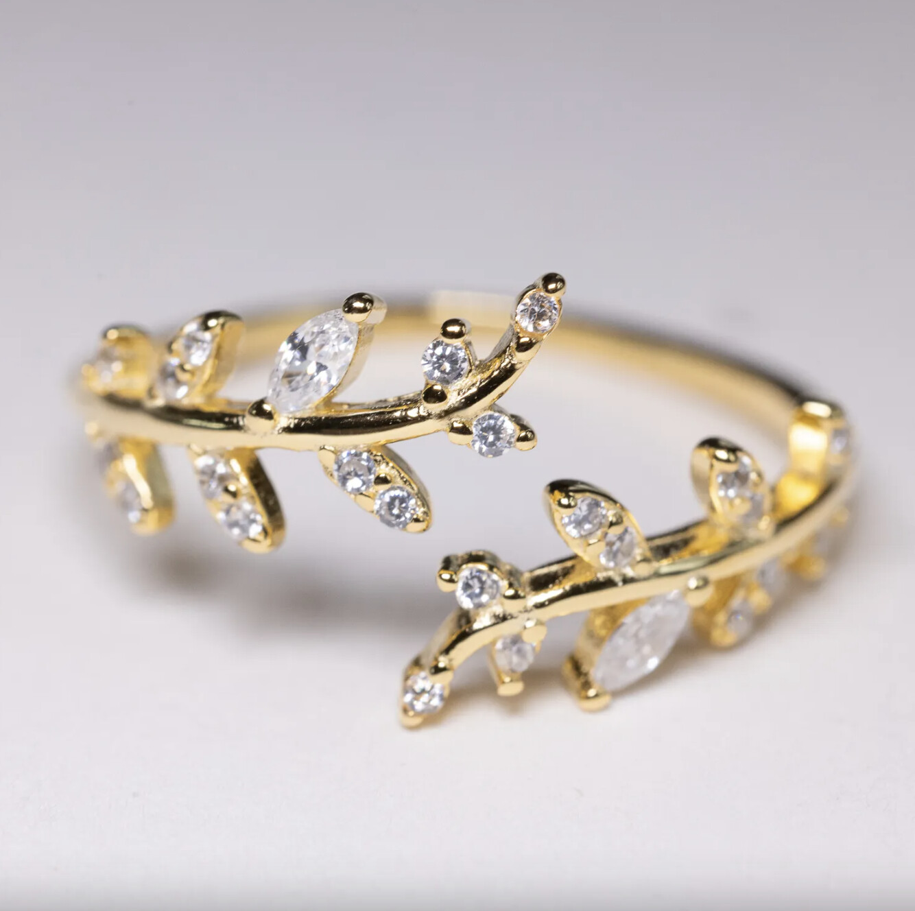 Gold Lucky Leaf Ring