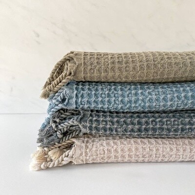 Turkish Hand Towels - Cotton Waffle Knit