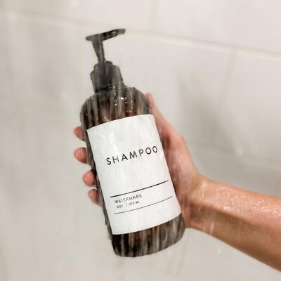 Amber Shampoo Bottle – Refillable Plastic Dispenser