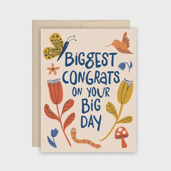 Biggest Congrats on Your Big Day Wedding Card Congratulation