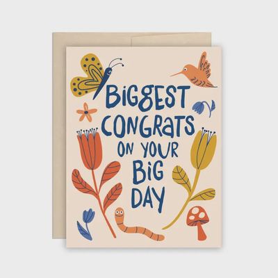 Biggest Congrats on Your Big Day Wedding Card Congratulation
