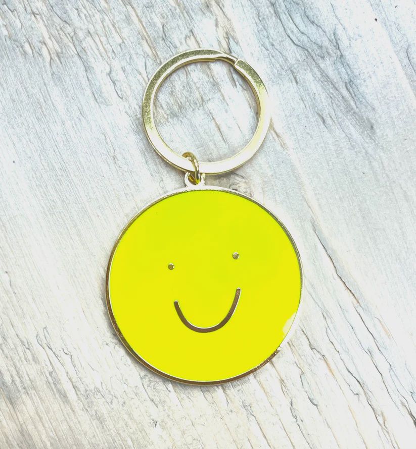 Smile Enamel Keychain