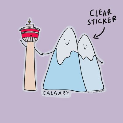 Calgary Tower &amp; Mountain Sticker