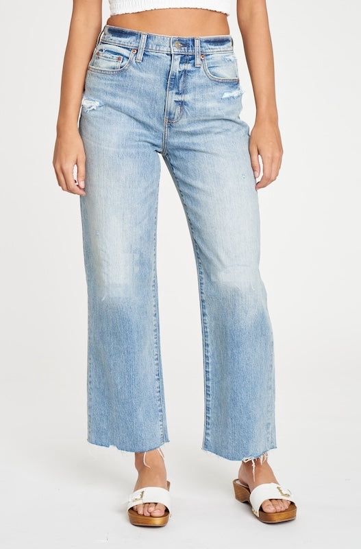 Pleaser High Rise Wide Ankle Jeans