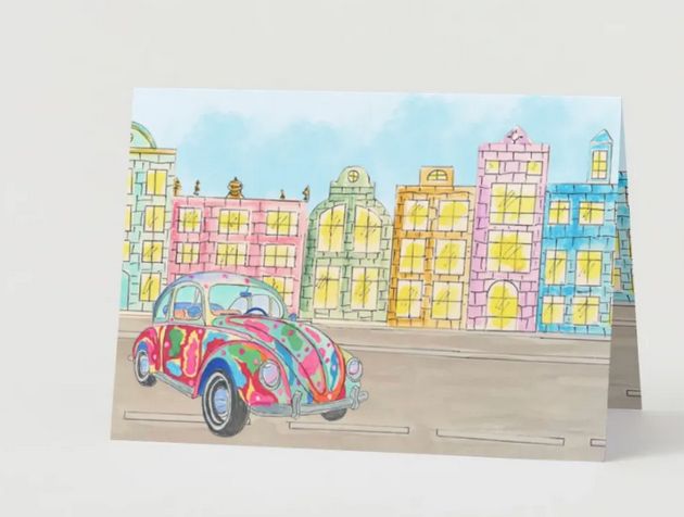Colorful Car Card