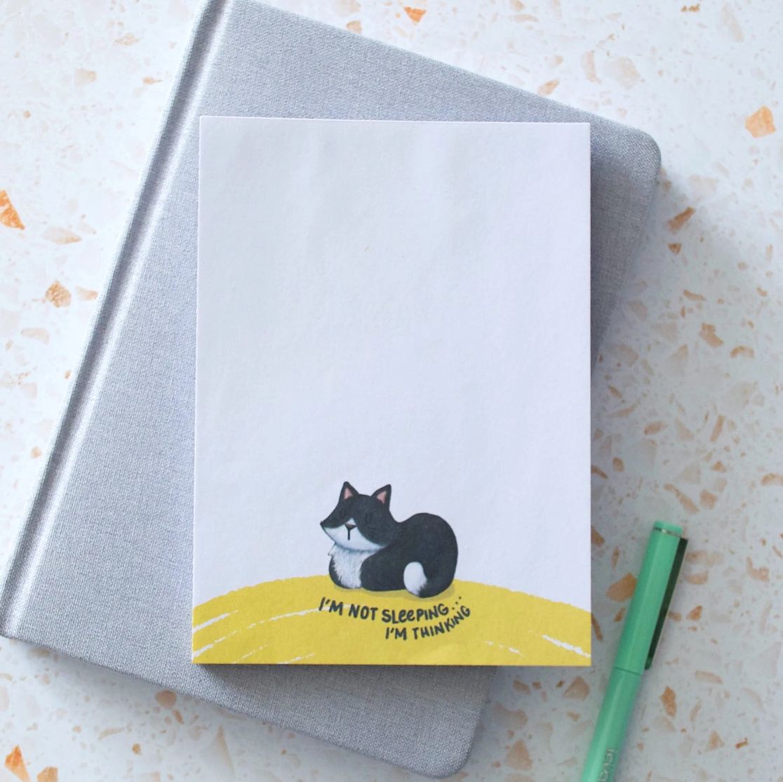 Tuxedo Cat Loaf Notepad