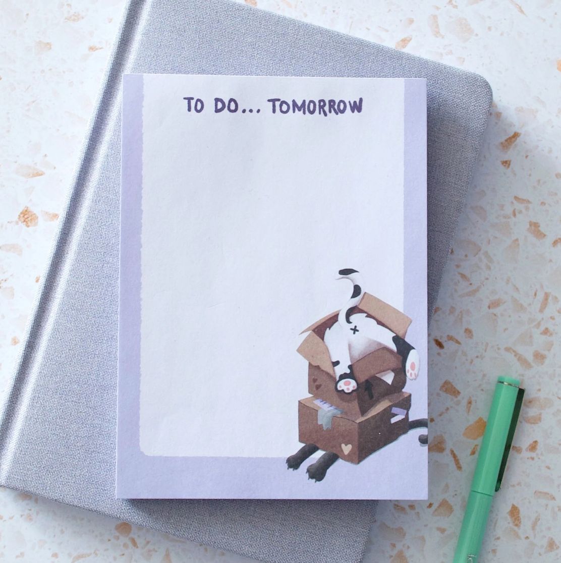 Cat In A Box Notepad
