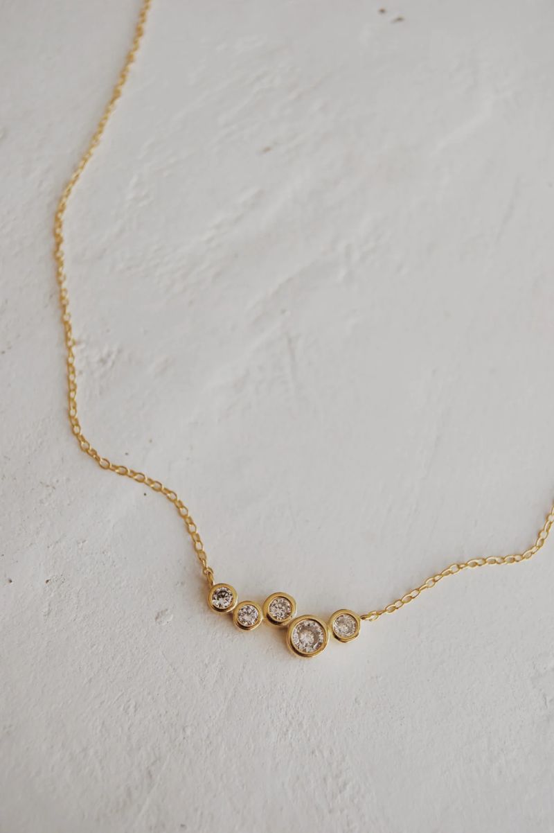Bezel Sprinkle Necklace