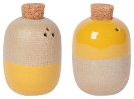 Ochre Solar Salt &amp; Pepper Shakers Set of 2