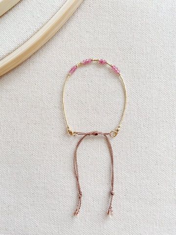 Lulu Bracelet, Color: Pink Tourmaline