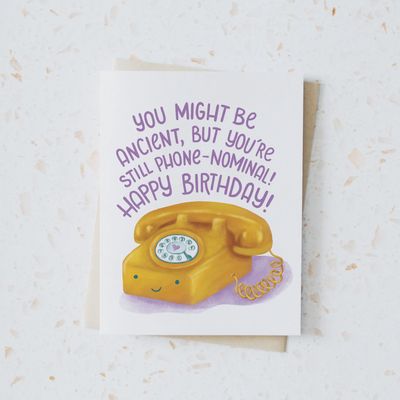 Phone-nominal Birthday card