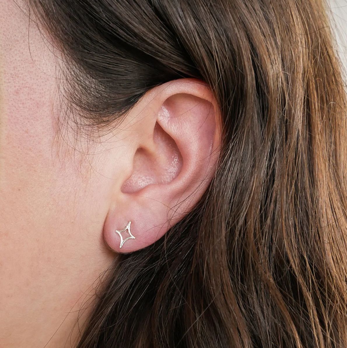 Star Earrings - Silver