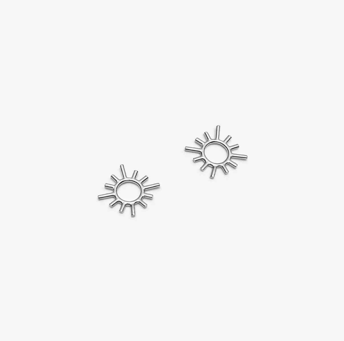 Sun Earrings - Silver