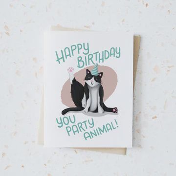 Happy Birthday You Party Animal Card