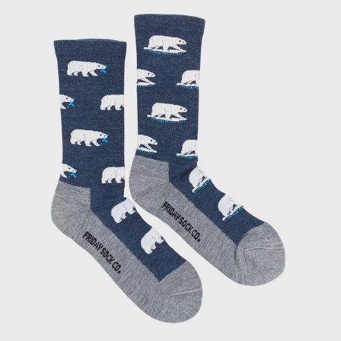 Men&#39;s Polar Bear Merino Wool Socks