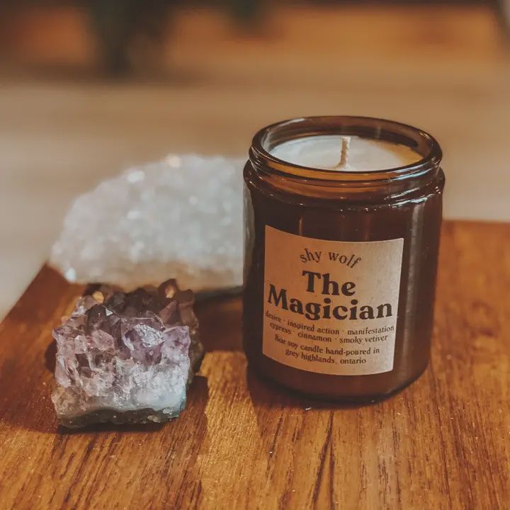 The Magician Tarot Candle - Boho 70s - Cinnamon Vetiver