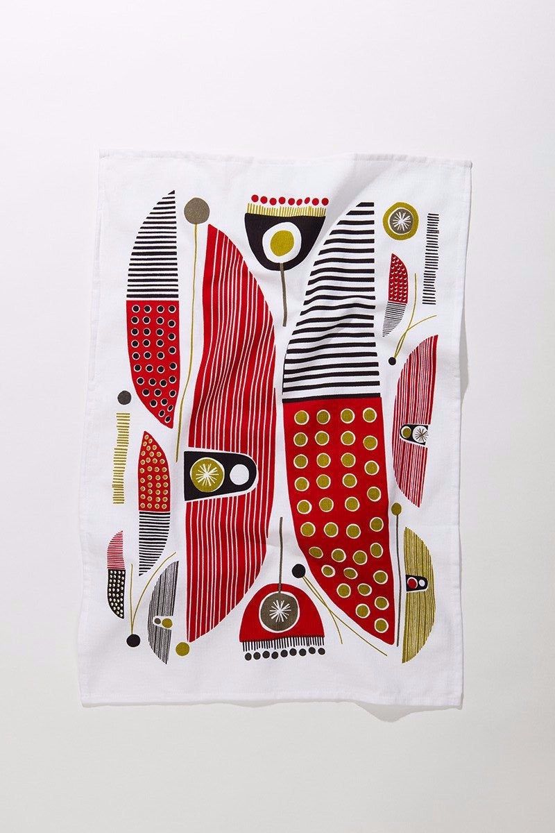 Canoes Tea Towel