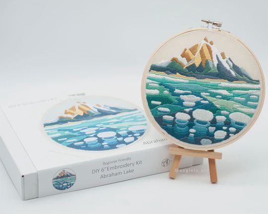 Abraham Lake - DIY Embroidery Kit