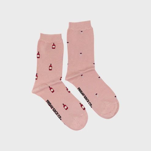 Women&#39;s Tiny Red Wine Socks