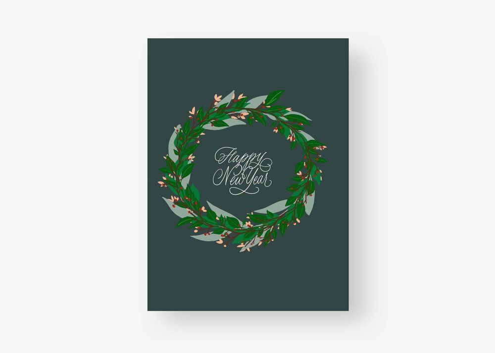 New Year Wreath