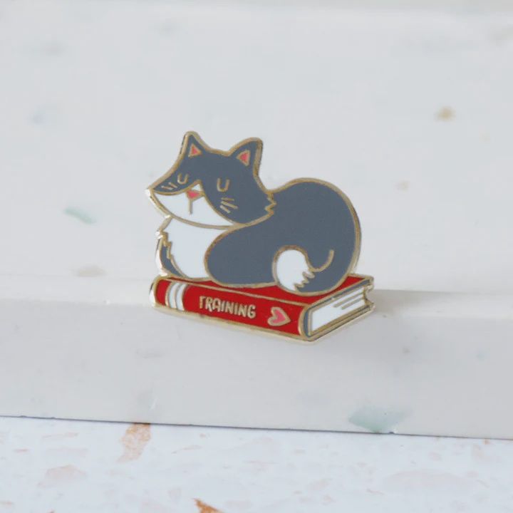 Cat Loaf Enamel Pin