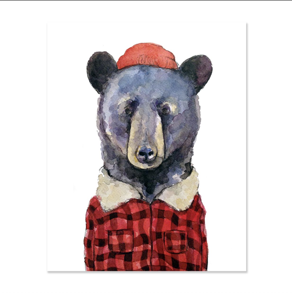 Lumberjacket Bear Print