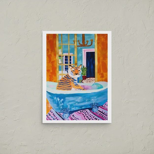 Tiger In The Bath