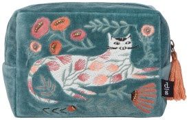 Pouch Embroidered Catbloom