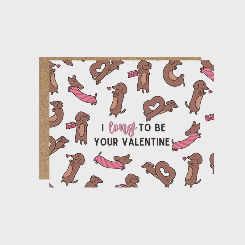 Dachshund Be-Long  Card